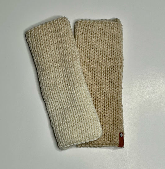 Super Cute Beige Ombre Fingerless Gloves