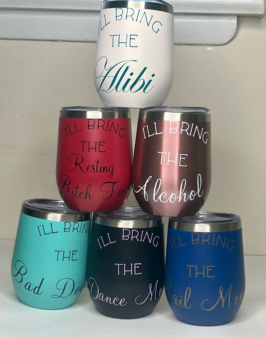 Super Cute Personalized Wine Tumblers